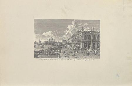 Art work by Antonio  Visentini  Venezia  - print paper 
